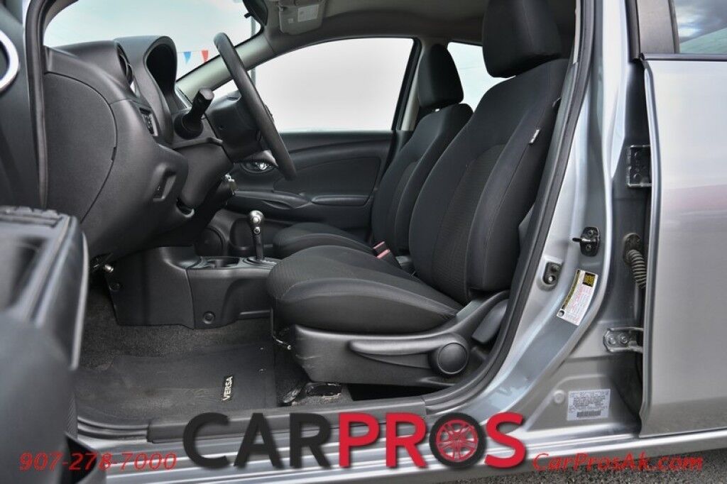2013 Nissan Versa FWD - 1.6L 4-Cyl - Automatic - Premium Cloth Seats - Power Locks, Windows & Mirrors - Keyless Entry & Push To Start - Steering Wheel Audio Controls - AM/FM & CD Player - Aluminum Wheels - 38 MPG - 1-Owner Anchorage AK