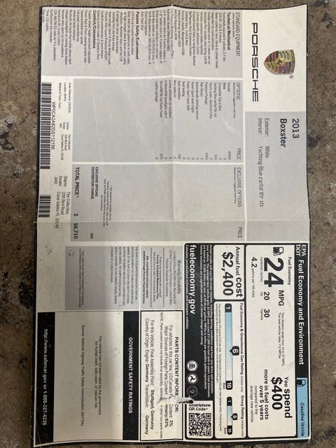 2013 Porsche Boxster Base Dallas TX