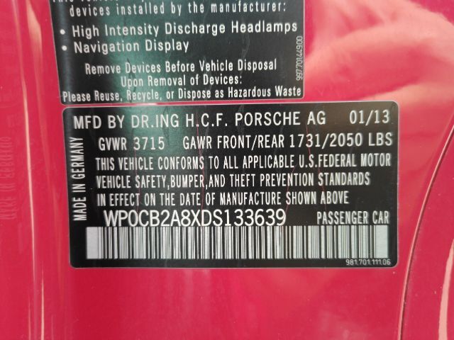 2013 Porsche Boxster S Plano TX