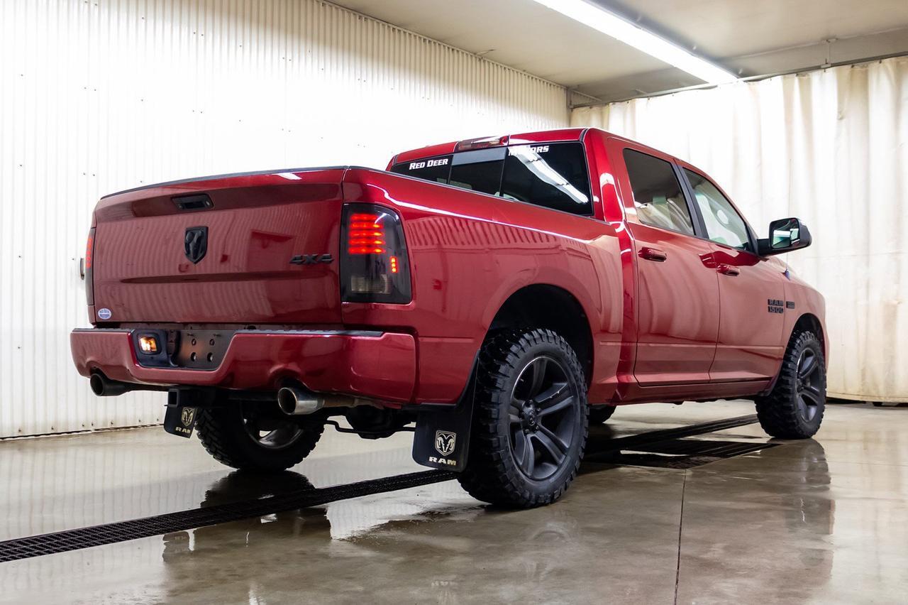 2013 Ram 1500 4x4 Crew Cab Sport Leather Roof Red Deer AB