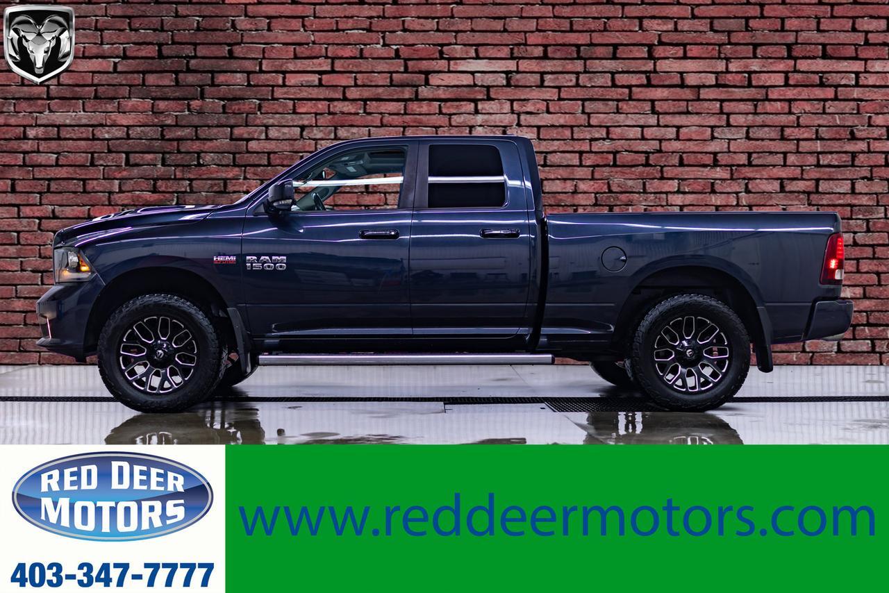 2013 Ram 1500 4x4 Quad Cab Sport Leather Roof Nav Red Deer AB