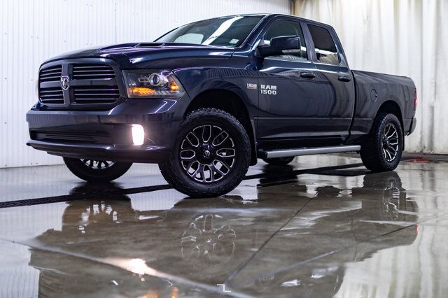 2013 Ram 1500 4x4 Quad Cab Sport Leather Roof Nav Red Deer AB