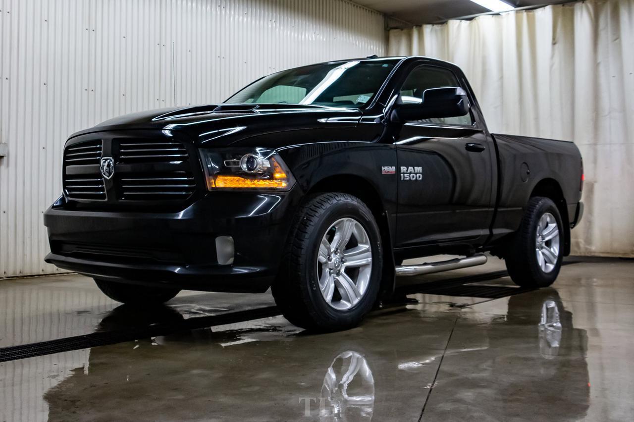 2013 Ram 1500 4x4 Reg Cab Sport HEMI Leather Nav BCam Red Deer AB