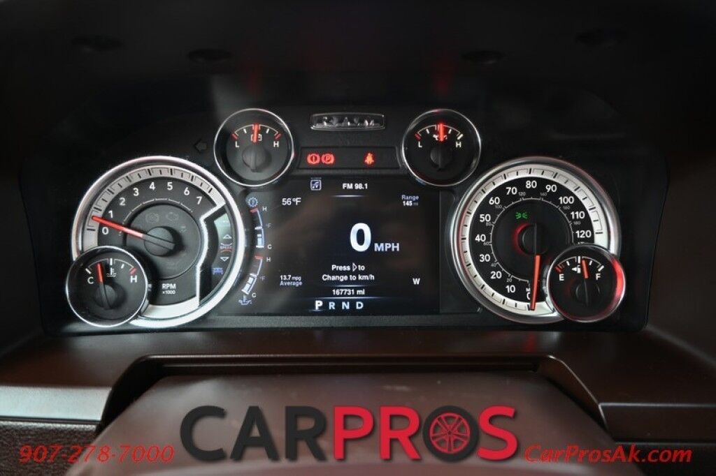 2013 Ram 1500 Laramie - 5.7L V8 - Quad Cab - 4X4 - Remote Start - Powered Heated/Cooled Seats - Heated Steering Wheel - Bluetooth - Navigation - Backup Camera - Bedliner - Tonneau Cover - Tow Package Anchorage AK