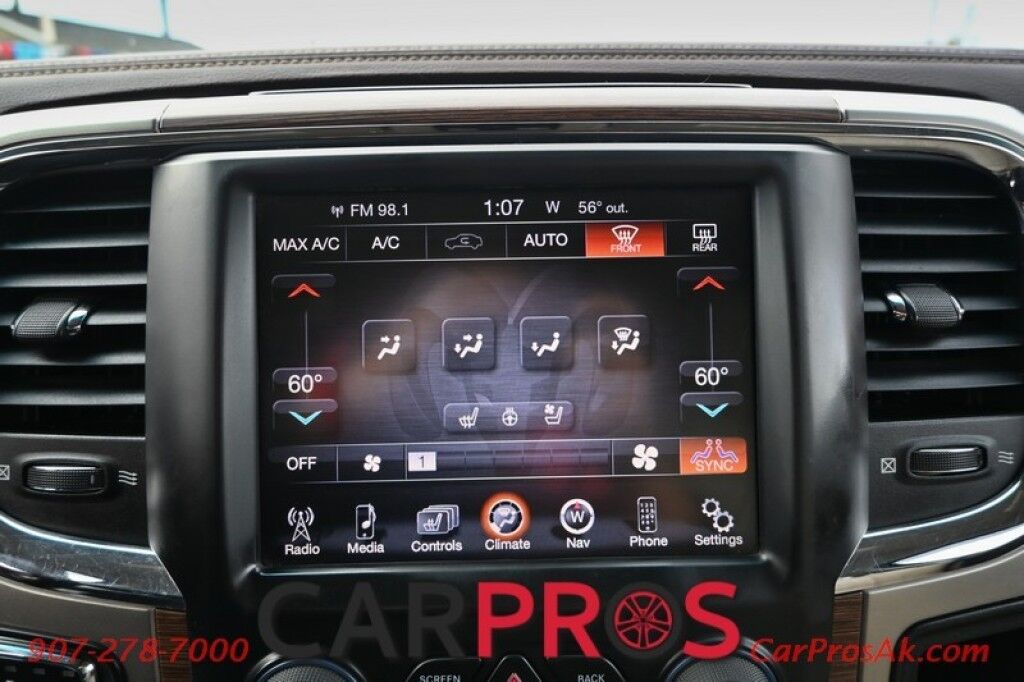 2013 Ram 1500 Laramie - 5.7L V8 - Quad Cab - 4X4 - Remote Start - Powered Heated/Cooled Seats - Heated Steering Wheel - Bluetooth - Navigation - Backup Camera - Bedliner - Tonneau Cover - Tow Package Anchorage AK