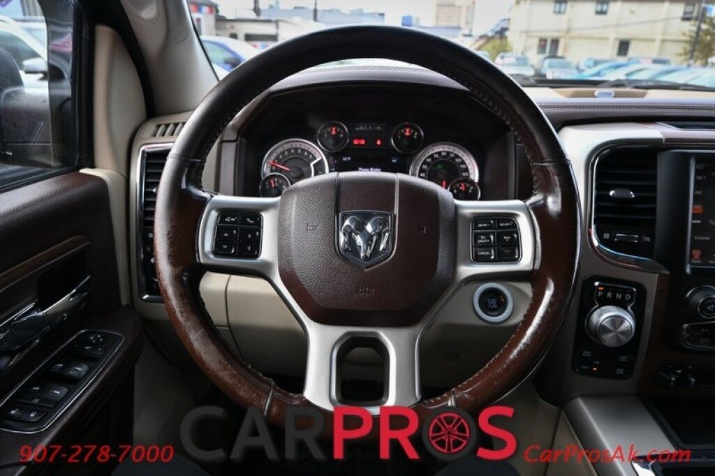 2013 Ram 1500 Laramie - 5.7L V8 - Quad Cab - 4X4 - Remote Start - Powered Heated/Cooled Seats - Heated Steering Wheel - Bluetooth - Navigation - Backup Camera - Bedliner - Tonneau Cover - Tow Package Anchorage AK