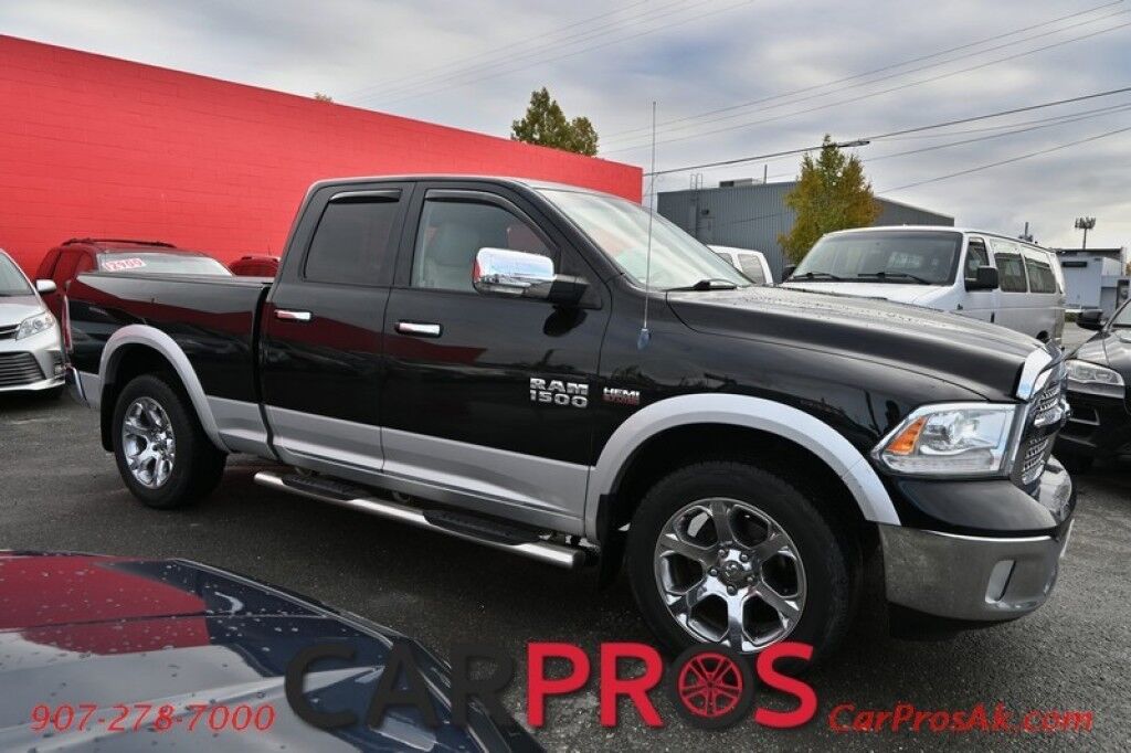 2013 Ram 1500 Laramie - 5.7L V8 - Quad Cab - 4X4 - Remote Start - Powered Heated/Cooled Seats - Heated Steering Wheel - Bluetooth - Navigation - Backup Camera - Bedliner - Tonneau Cover - Tow Package Anchorage AK