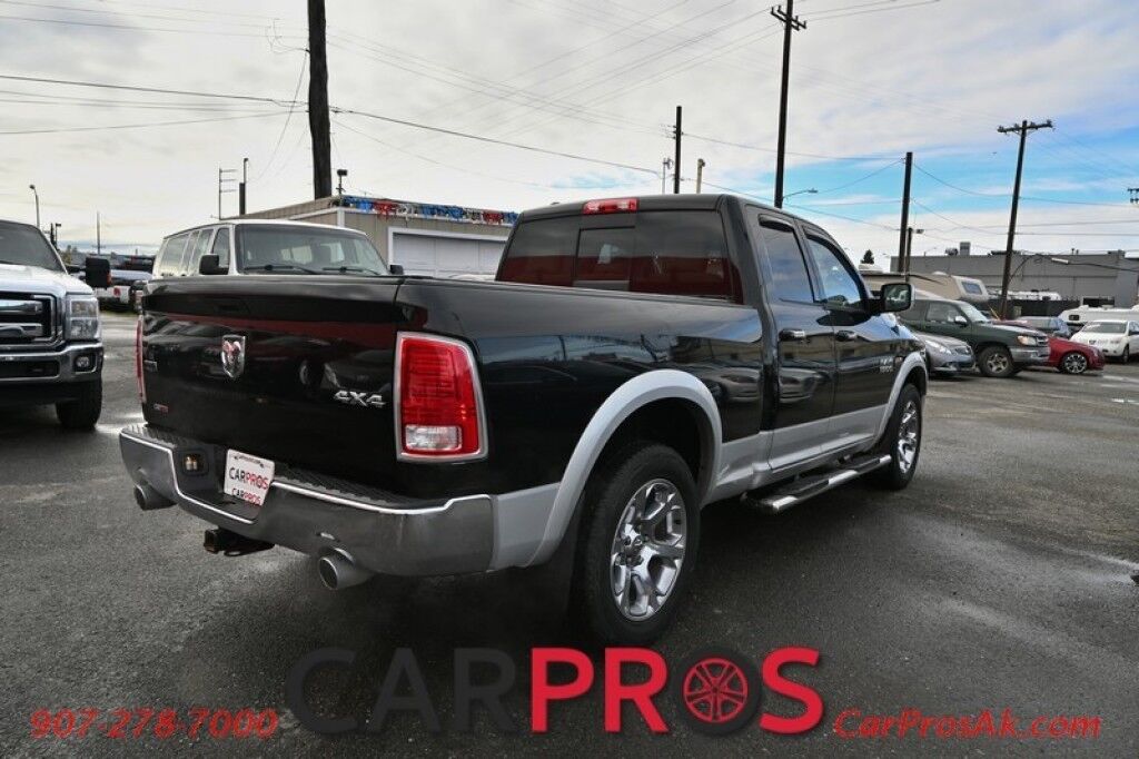 2013 Ram 1500 Laramie - 5.7L V8 - Quad Cab - 4X4 - Remote Start - Powered Heated/Cooled Seats - Heated Steering Wheel - Bluetooth - Navigation - Backup Camera - Bedliner - Tonneau Cover - Tow Package Anchorage AK