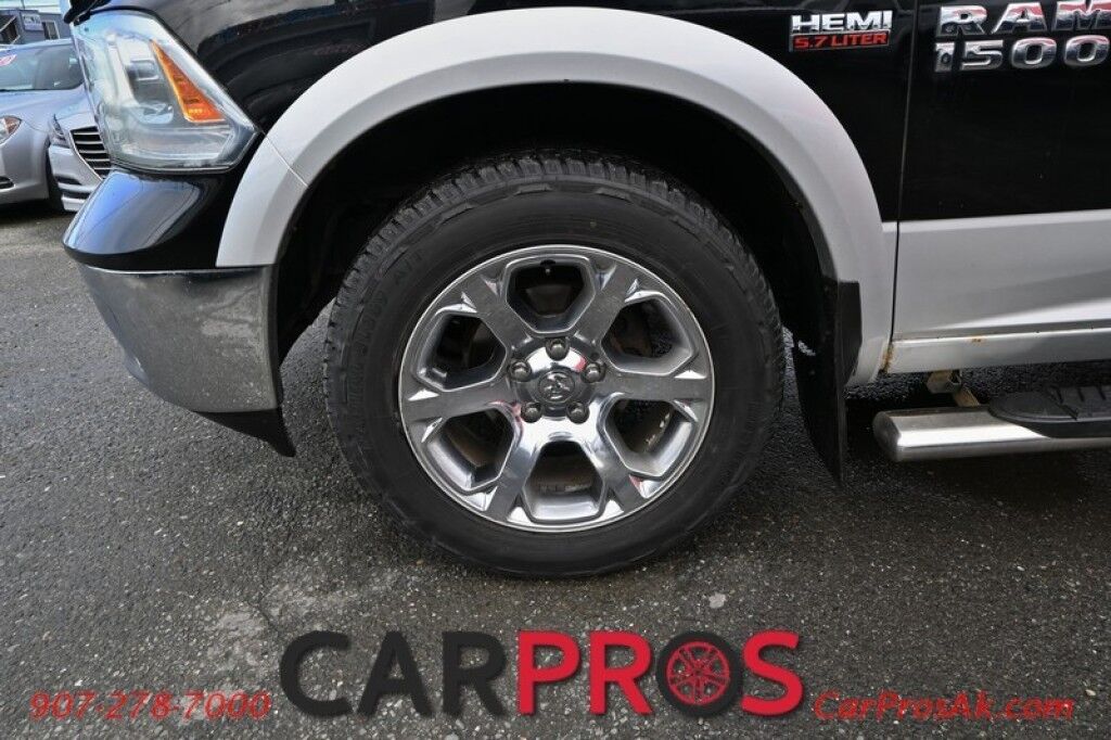 2013 Ram 1500 Laramie - 5.7L V8 - Quad Cab - 4X4 - Remote Start - Powered Heated/Cooled Seats - Heated Steering Wheel - Bluetooth - Navigation - Backup Camera - Bedliner - Tonneau Cover - Tow Package Anchorage AK