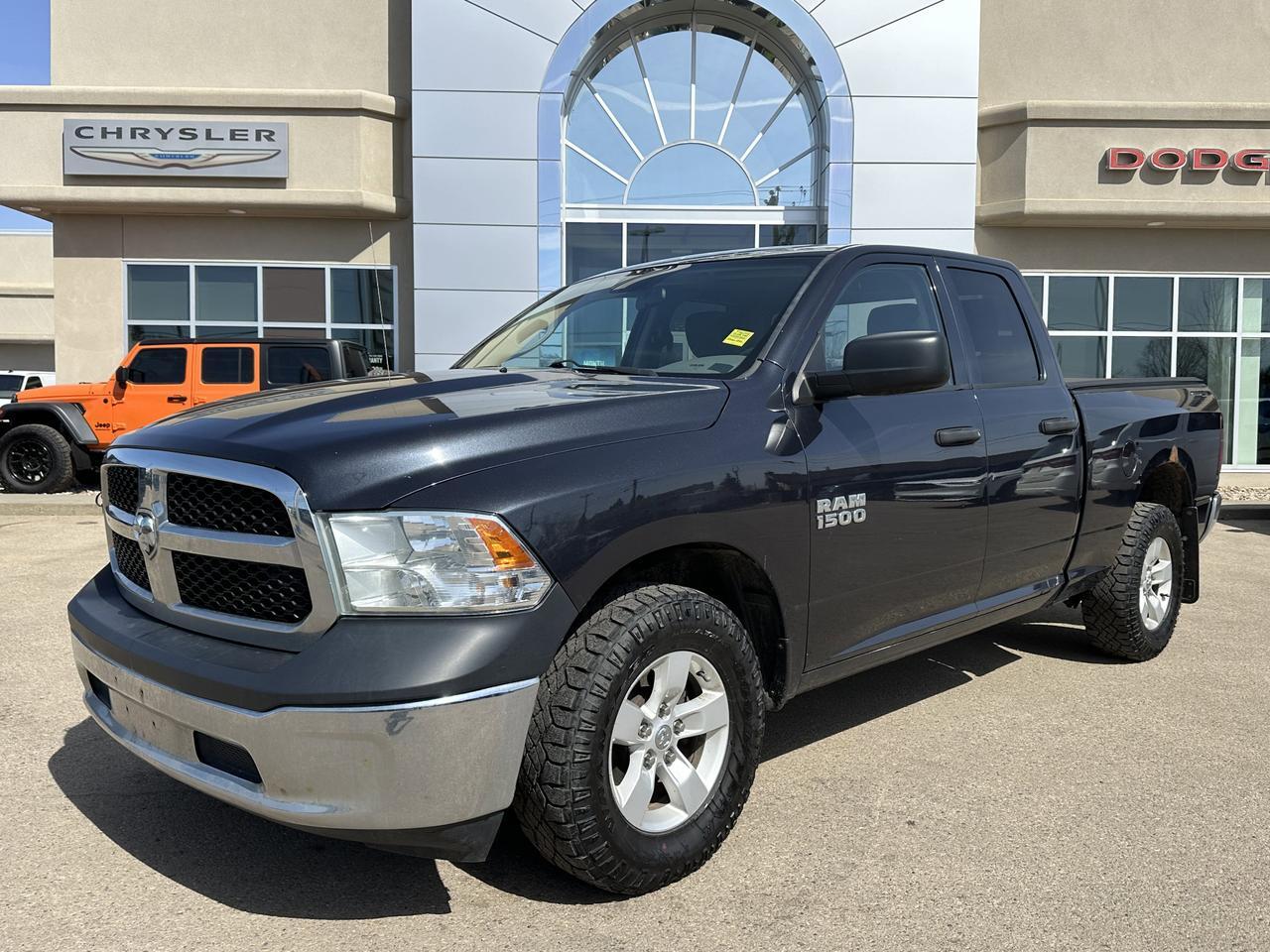 2013 Ram 1500 ST Quad Cab 4x4 | V8 FlexFuel | Cloth | Bench Seat | 17IN Wheels | Remote Keyless Entry Redwater AB