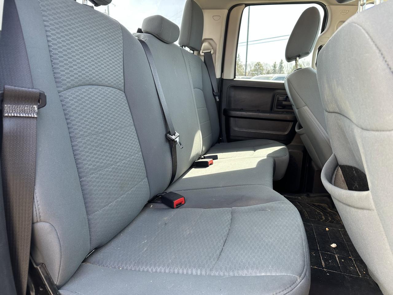2013 Ram 1500 ST Quad Cab 4x4 | V8 FlexFuel | Cloth | Bench Seat | 17IN Wheels | Remote Keyless Entry Redwater AB
