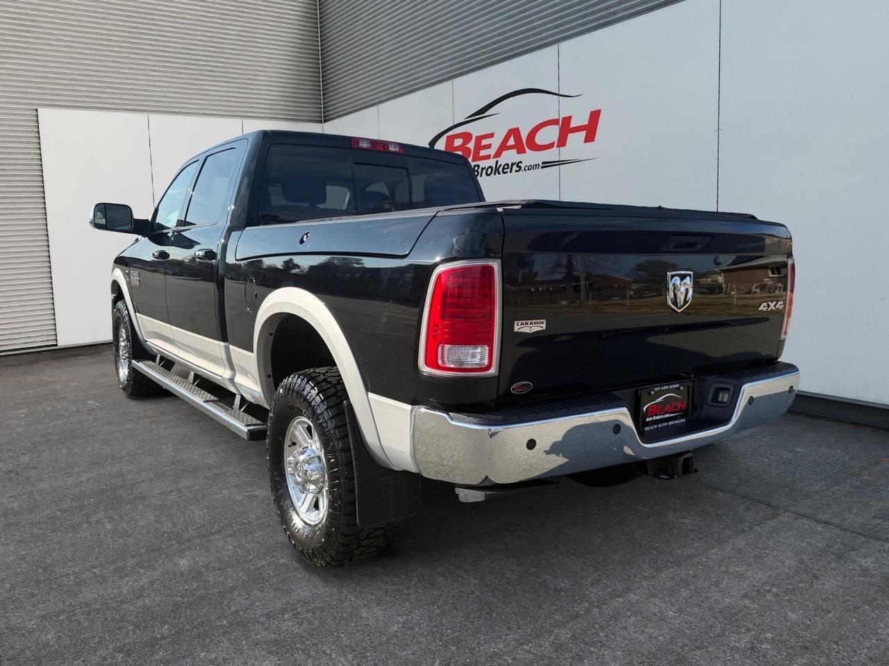 2013 Ram 2500 Laramie CREW CAB 4X4 CUMMINS DIESEL, HEATED AND VENTILATED SEATS, HEATED REAR SEATS, POWER SLIDING REAR WINDOW, HEATED STEERING WHEEL, POWER FOLDING MIRRORS, NAVIGATION, BLUETOOTH, LOW MILES, CLEAN CARFAX, ONLY 1 OWNER, THIS RAM IS PRICED TO SELL MAK Norfolk VA