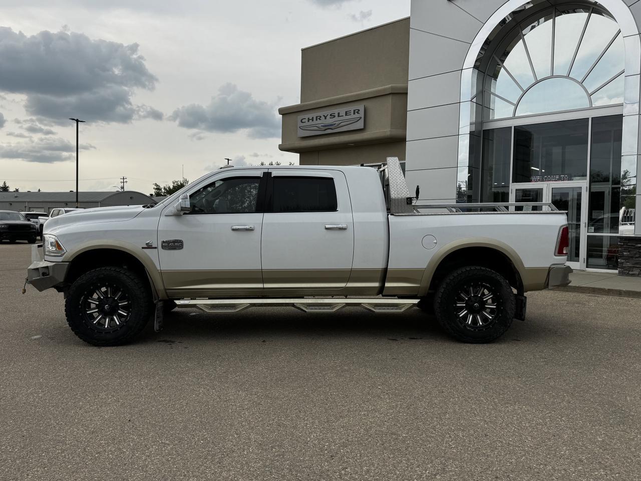 2013 Ram 2500 Laramie Longhorn Mega Cab 4x4 | Diesel | Blowout Special | Side Steps | Sunroof Redwater AB