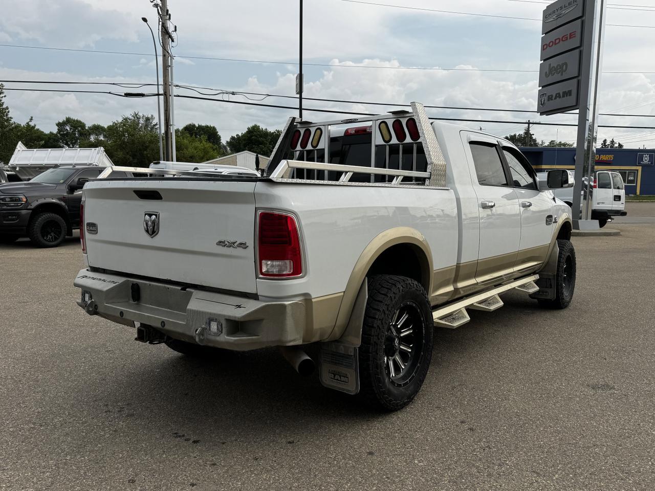 2013 Ram 2500 Laramie Longhorn Mega Cab 4x4 | Diesel | Blowout Special | Side Steps | Sunroof Redwater AB