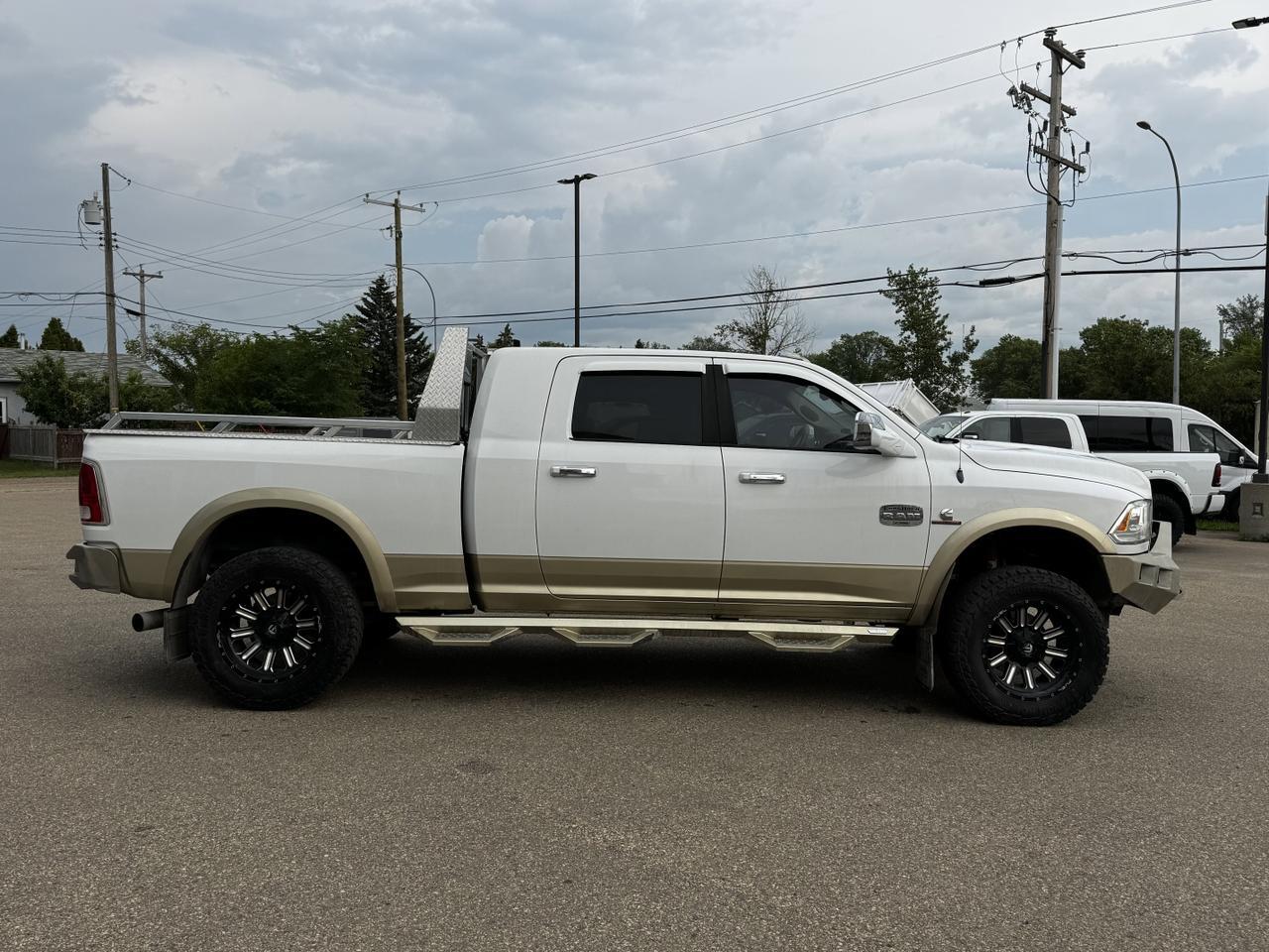 2013 Ram 2500 Laramie Longhorn Mega Cab 4x4 | Diesel | Blowout Special | Side Steps | Sunroof Redwater AB
