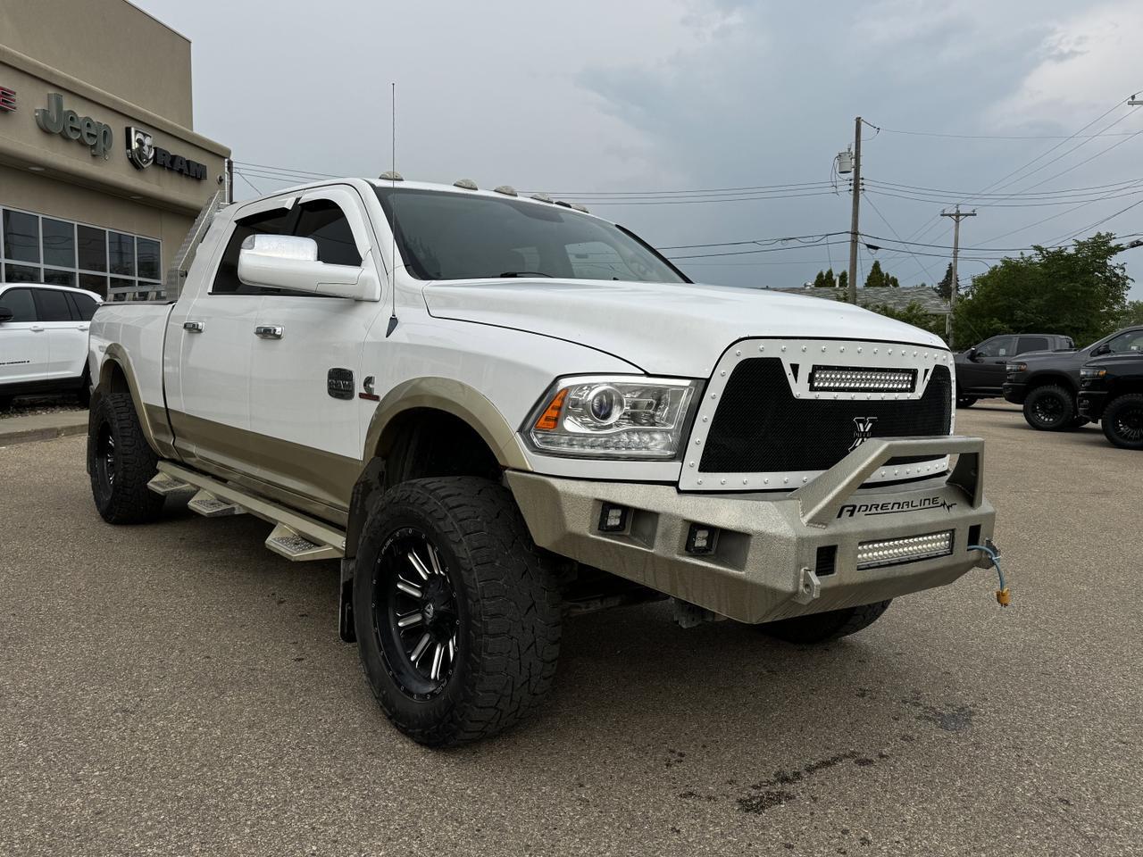 2013 Ram 2500 Laramie Longhorn Mega Cab 4x4 | Diesel | Blowout Special | Side Steps | Sunroof Redwater AB