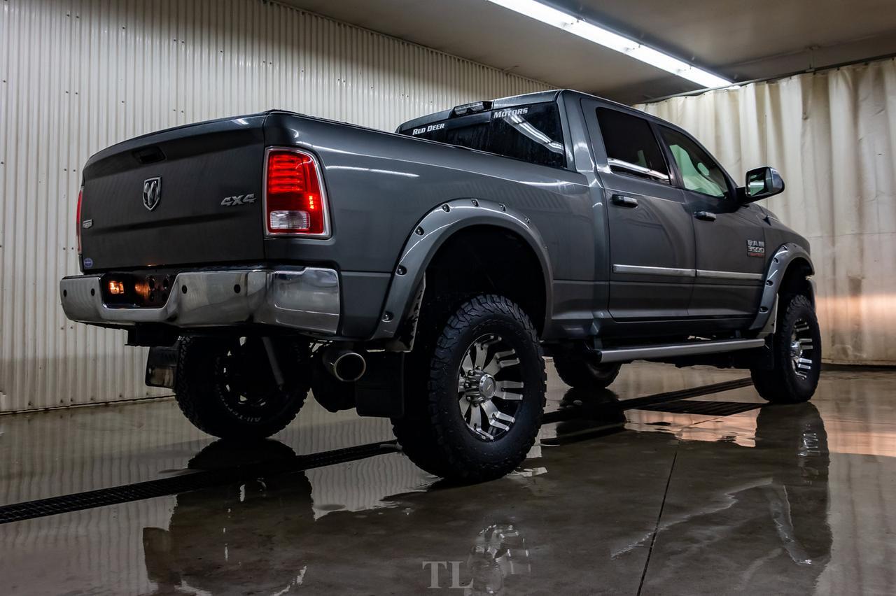 2013 Ram 3500 4x4 Crew Cab Laramie Diesel Leather Nav Lift Red Deer AB
