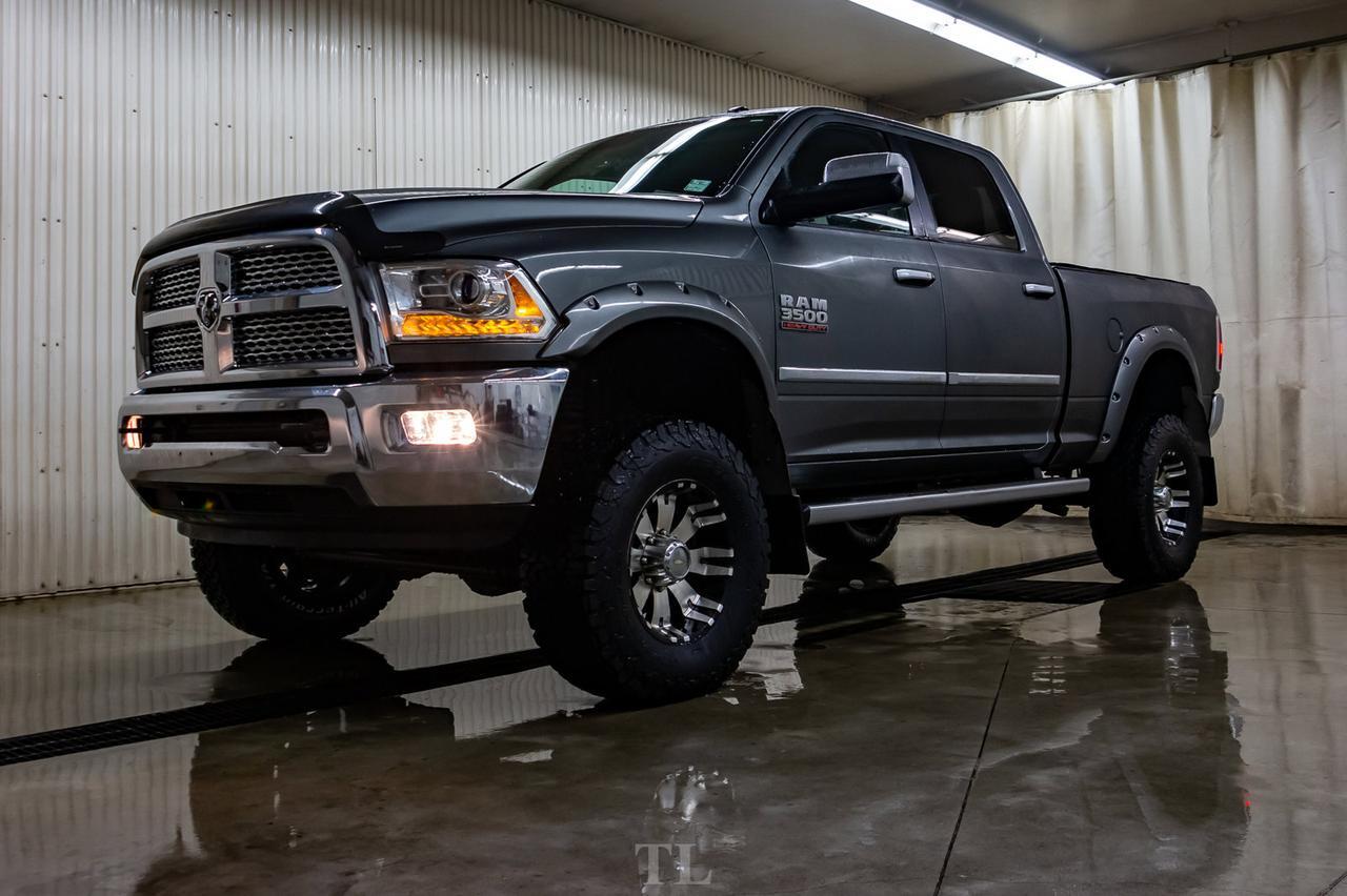 2013 Ram 3500 4x4 Crew Cab Laramie Diesel Leather Nav Lift Red Deer AB