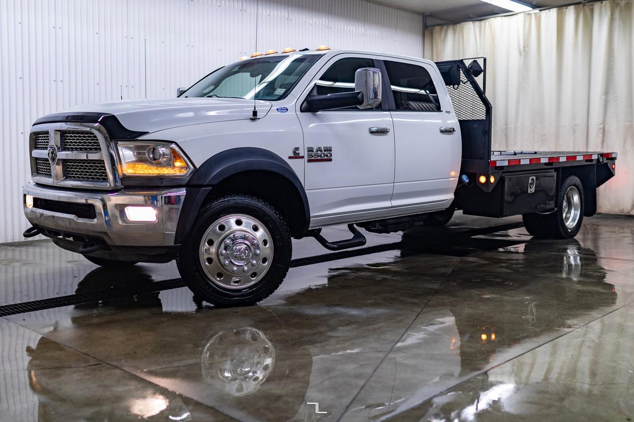 2013 Ram 5500 4x4 Crew Cab Laramie Deck Diesel AISIN Leather Red Deer AB
