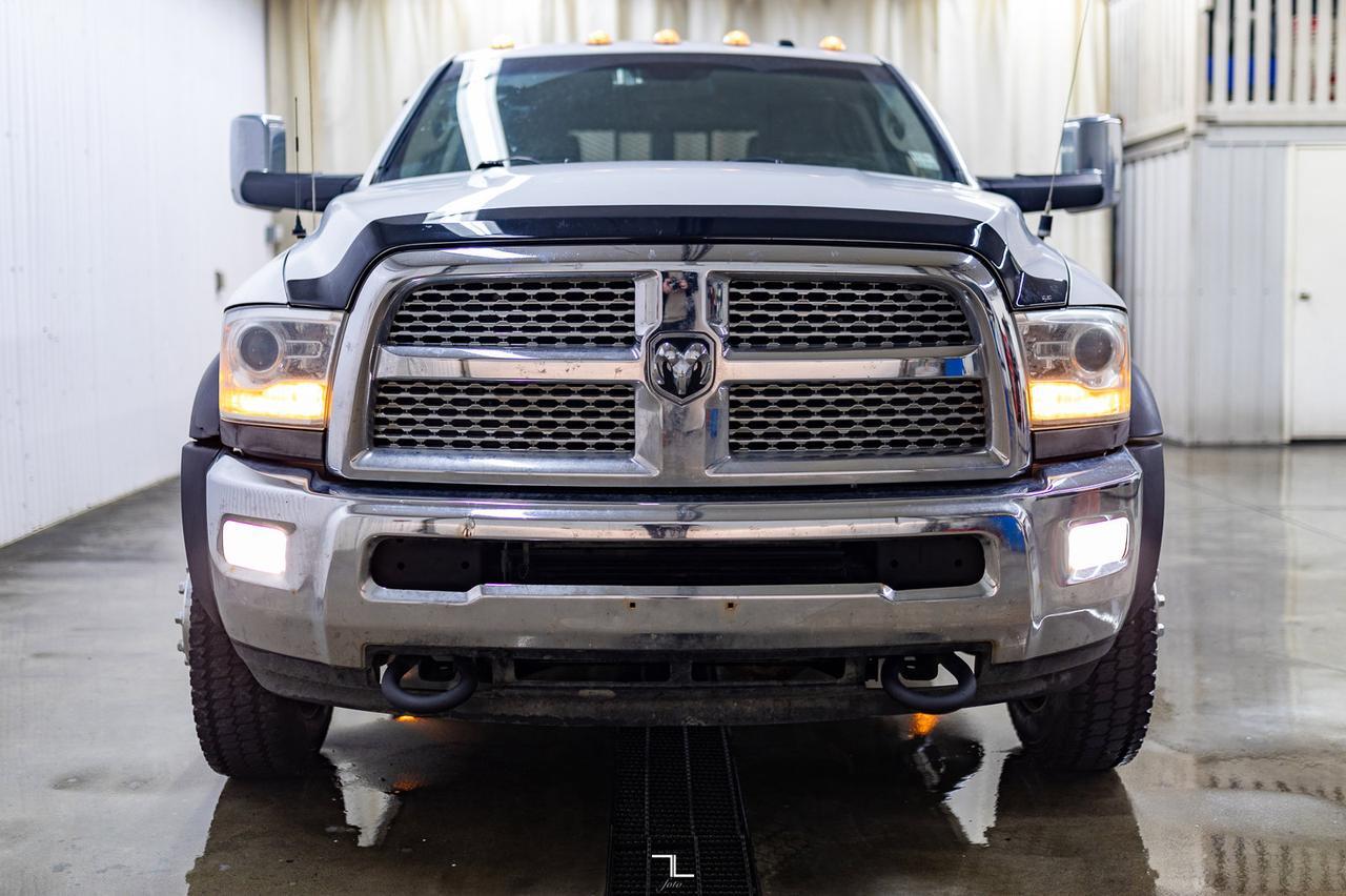 2013 Ram 5500 4x4 Crew Cab Laramie Deck Diesel AISIN Leather Red Deer AB