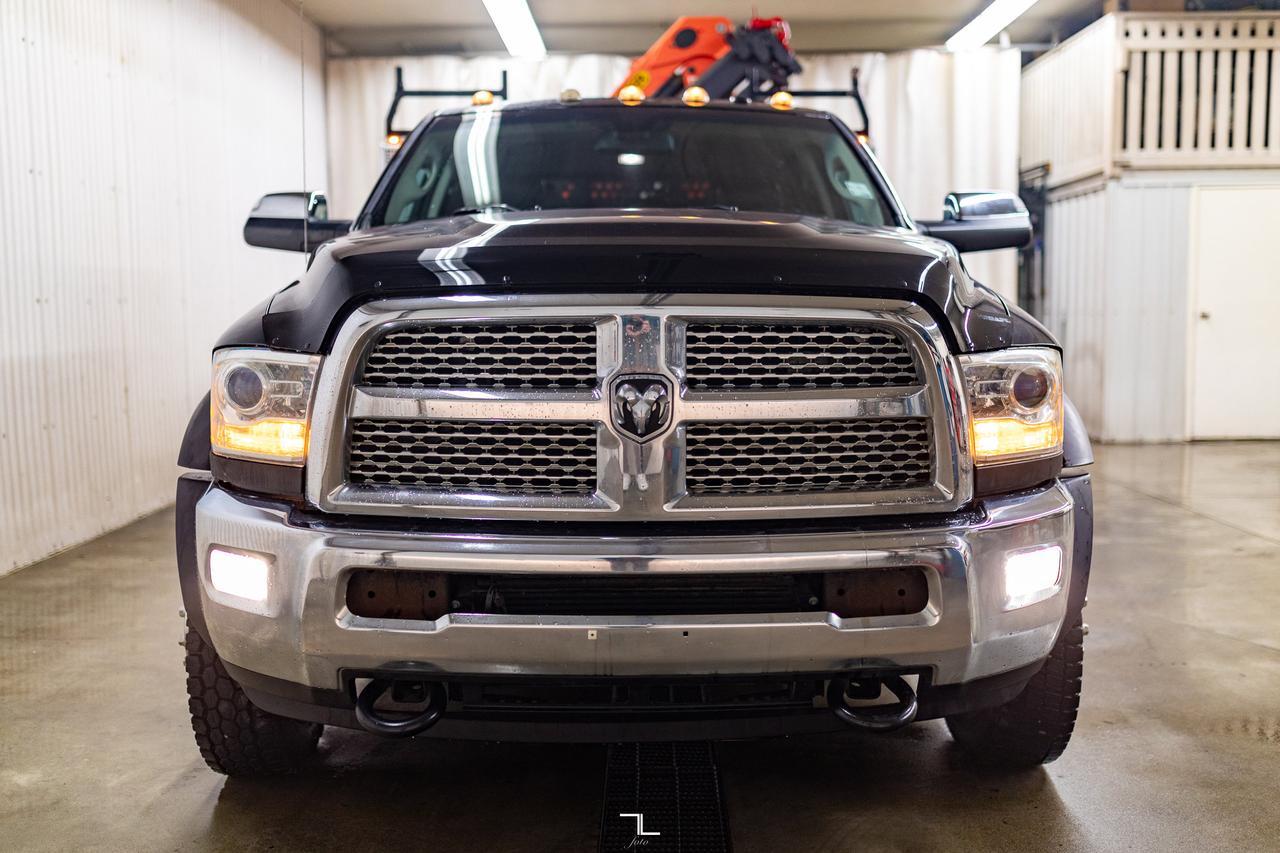 2013 Ram 5500 4x4 Crew Cab Laramie Picker Diesel Leather Red Deer AB