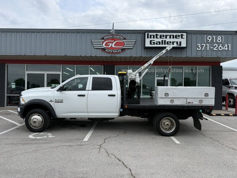 2013 Ram 5500 4x4 Diesel Flatbed w/ Crane Tradesman Collinsville OK