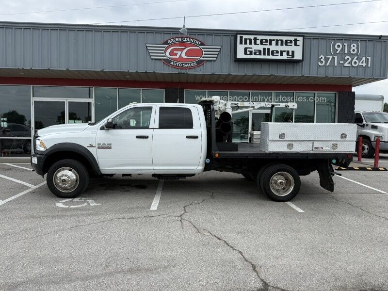 2013 Ram 5500 4x4 Diesel Flatbed w/ Crane Tradesman Collinsville OK