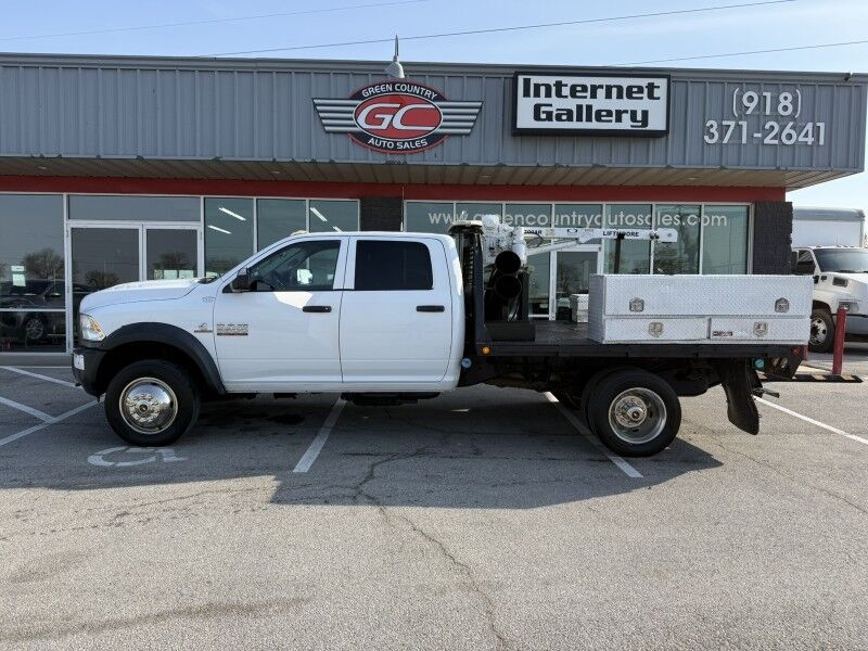 2013 Ram 5500 4x4 Diesel Flatbed w/ Crane Tradesman Collinsville OK