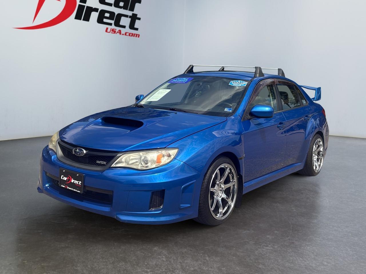 2013 Subaru Impreza Sedan WRX WRX, MT, REAR SPOILER, ROOF RACKS, CUSTOM ANOVIA CHROME WHEELS, POWER HEATED MIRRORS, BLUETOOTH, CRUISE CONTROL, LOW MILES, RIDE IN SPEED & STYLE!