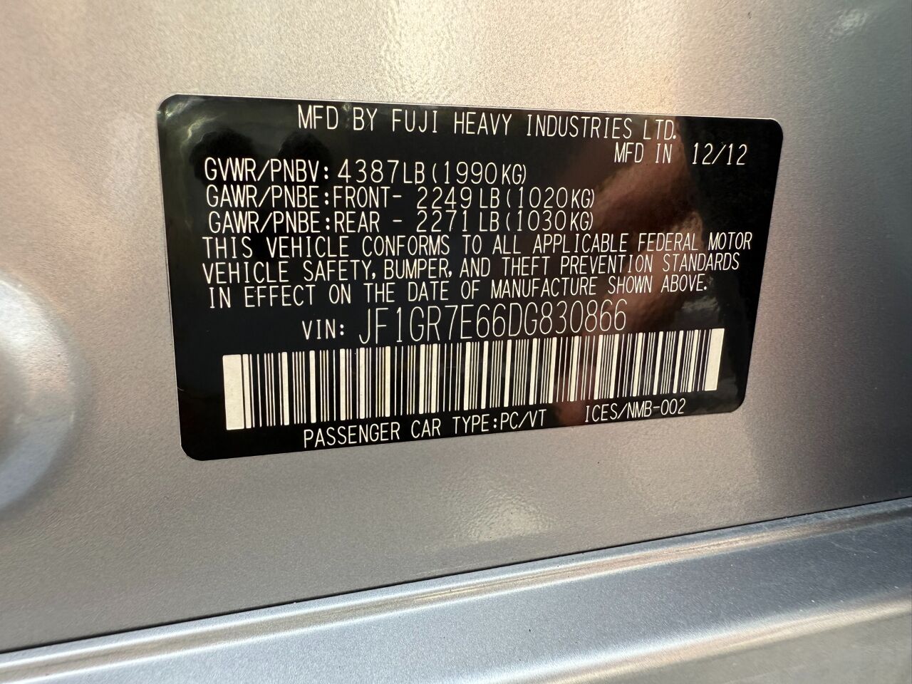 2013 Subaru Impreza Wagon WRX 5dr Man WRX Jacksonville FL