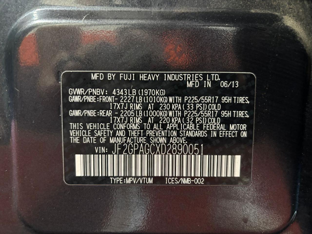 2013 Subaru XV Crosstrek 2.0i Limited Franklin OH