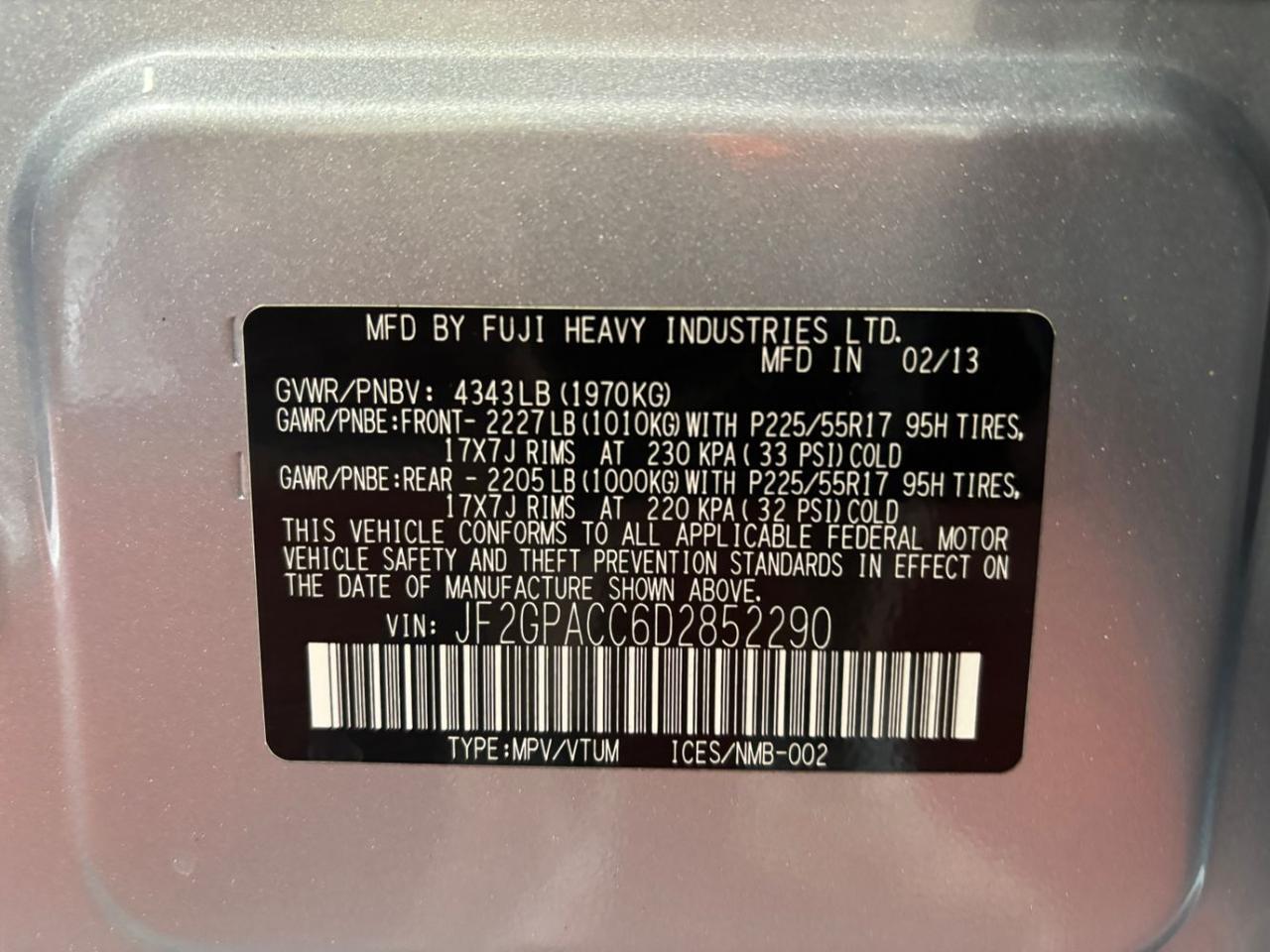 2013 Subaru XV Crosstrek 2.0i Premium Franklin OH