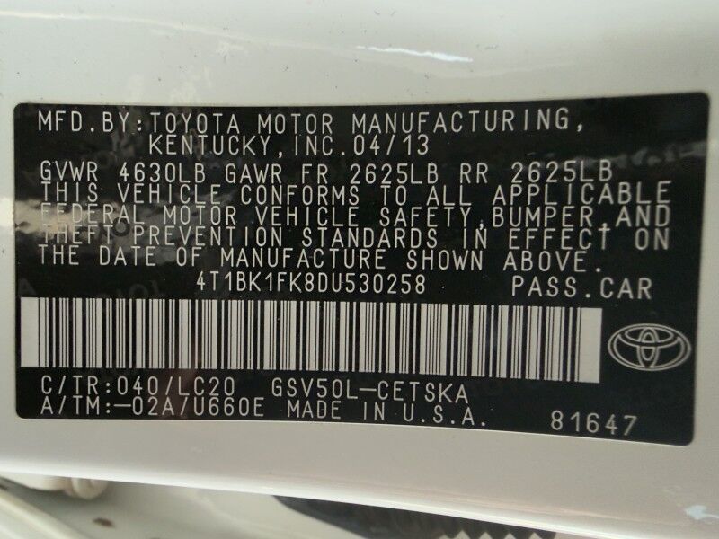 2013 Toyota Camry SE V6 Arlington VA