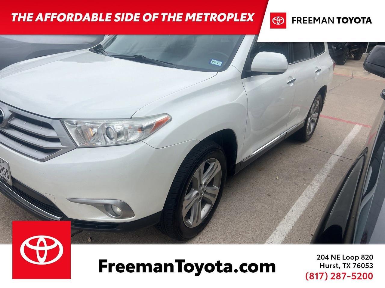2013 Toyota Highlander Limited Hurst TX