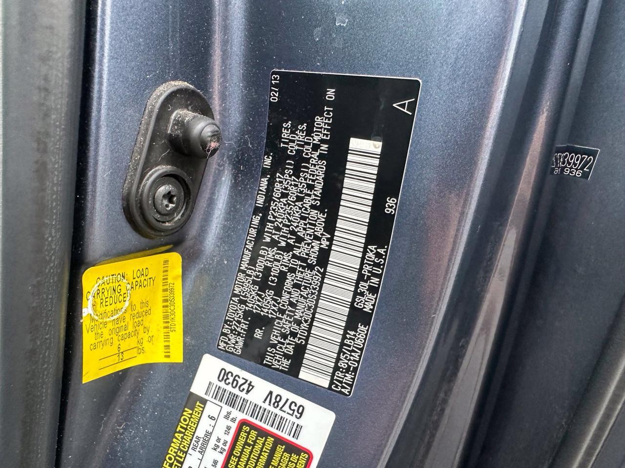 2013 Toyota Sienna XLE Fredericksburg VA