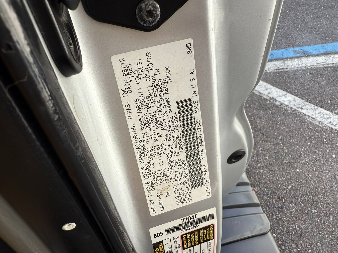 2013 Toyota Tacoma 4WD Access Cab V6 AT (Natl) Jacksonville FL