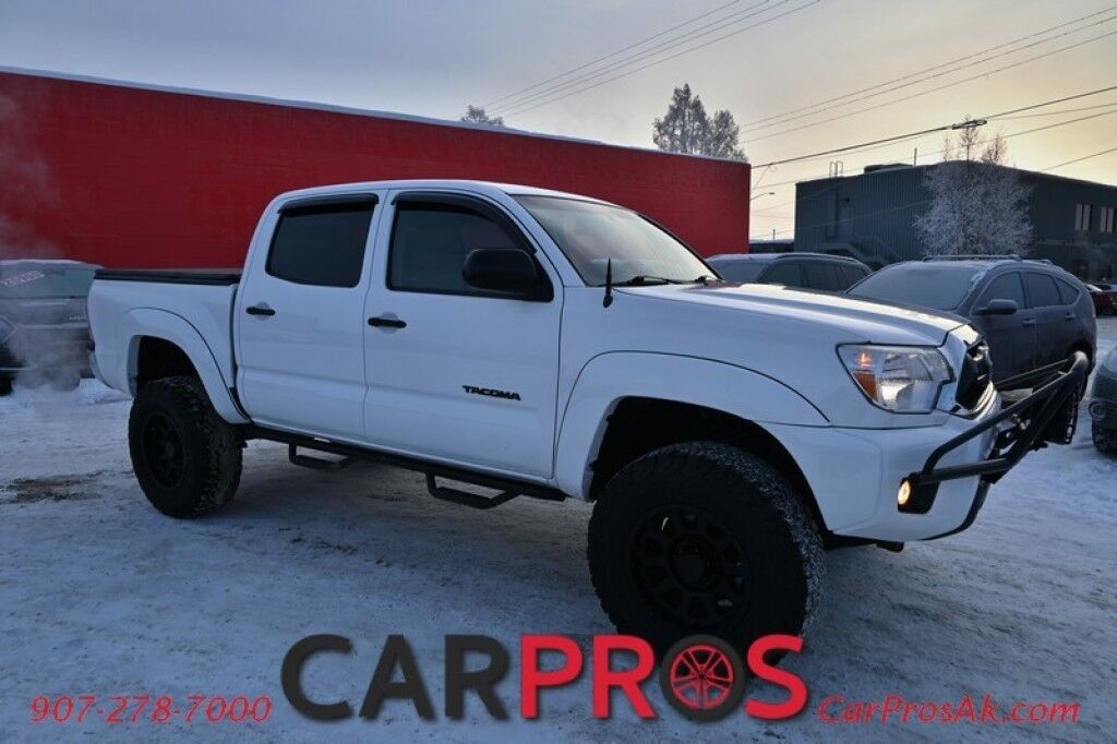 2013 Toyota Tacoma SR5 - 4X4 - Crew Cab - Lifted w/ Pro Comp Wheels - Brush Guard w/ Fog Lights - Backup Camera - Bluetooth - Remote Start - Keyless Entry - Bedliner - Tonneau Cover - Tow Package - Low Miles Anchorage AK