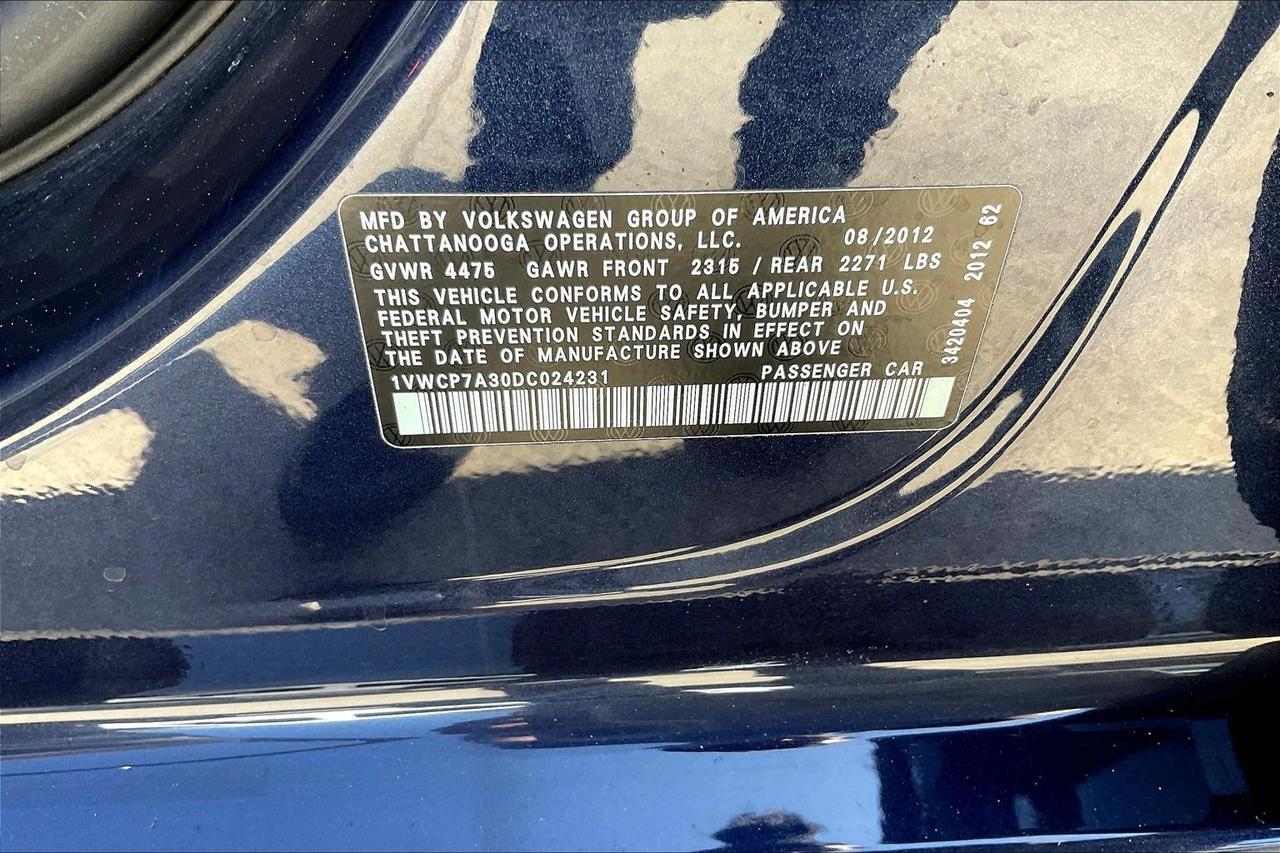 2013 VOLKSWAGEN PASSAT SEL Houston TX