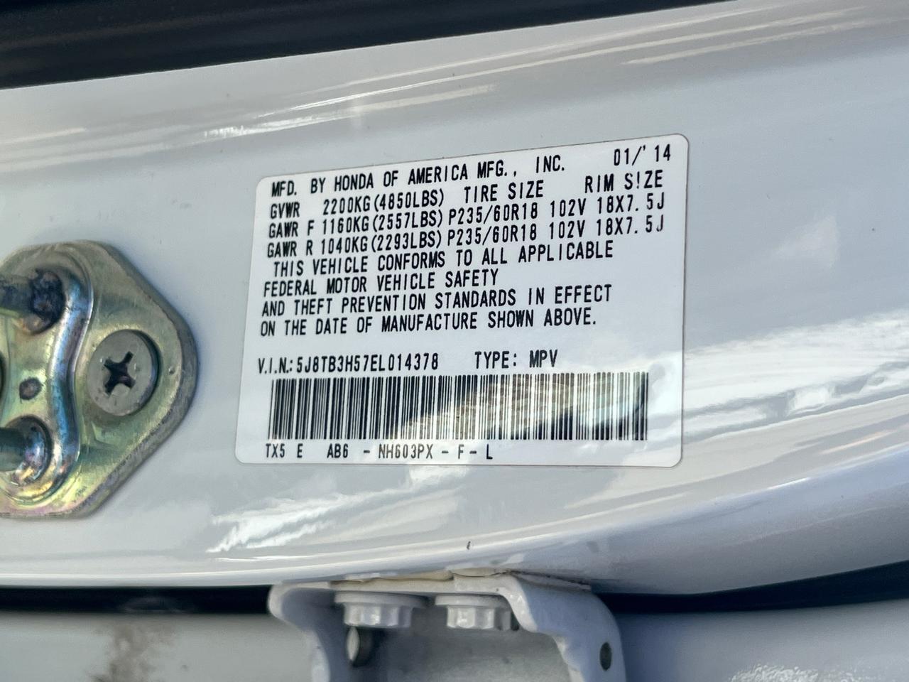 2014 Acura RDX Technology Package Hagerstown MD