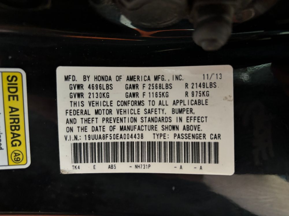 2014 Acura TL 3.5 Franklin OH