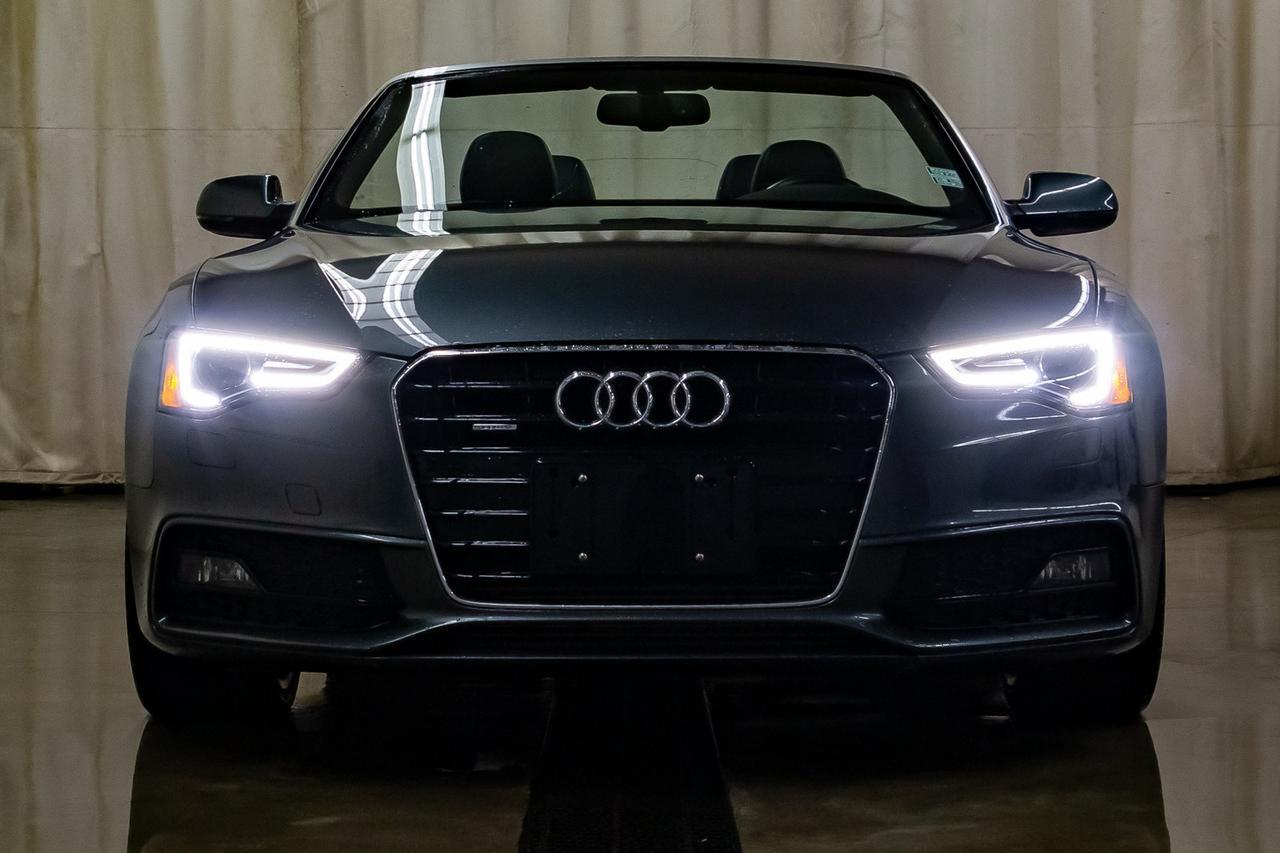 2014 Audi A5 Technik Quattro S-Line Cabriolet Leather Nav BCam Red Deer AB