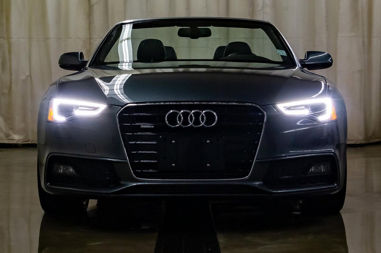 2014 Audi A5 Technik Quattro S-Line Cabriolet Leather Nav BCam Red Deer AB