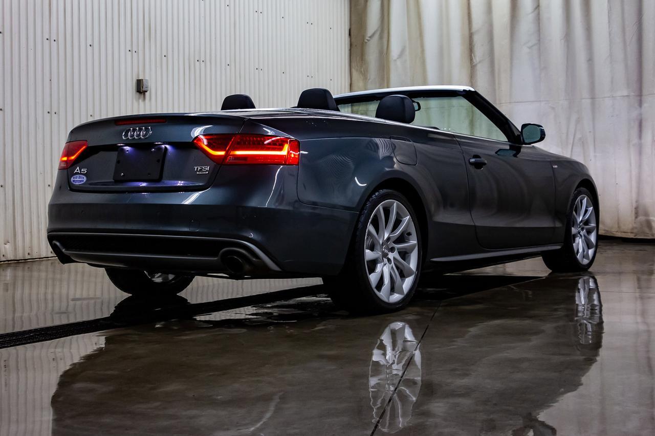 2014 Audi A5 Technik Quattro S-Line Cabriolet Leather Nav BCam Red Deer AB