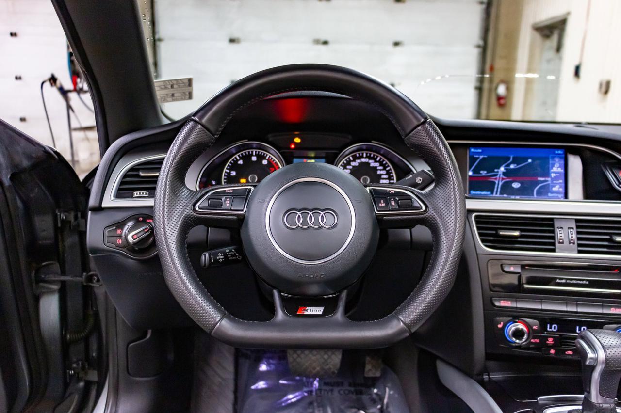 2014 Audi A5 Technik Quattro S-Line Cabriolet Leather Nav BCam Red Deer AB