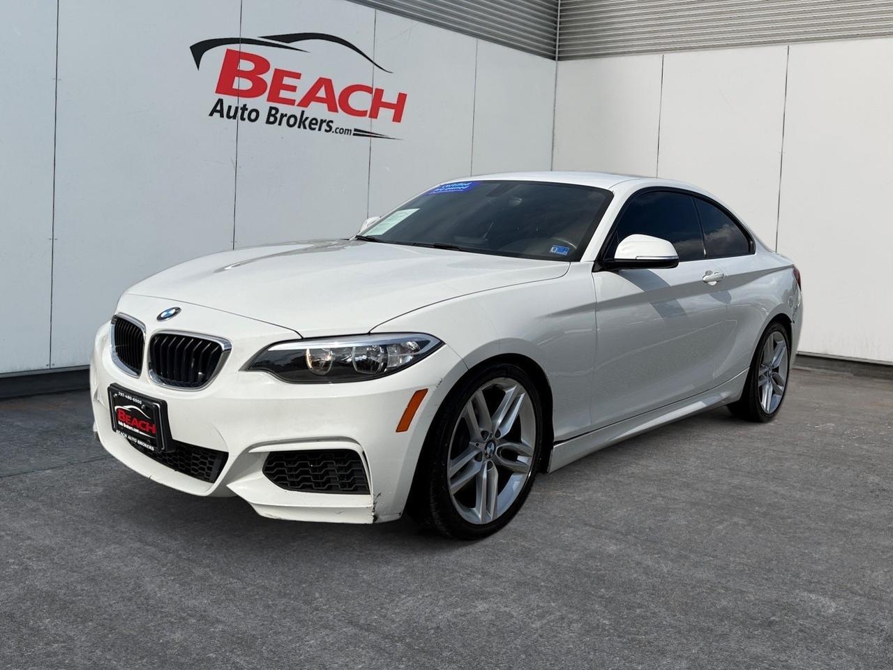 2014 BMW 2 Series 228i, HEATED SEATS, BACKUP CAMERA, TINTED GLASS, POWER MIRRORS, BLUETOOTH, KEYLESS START, CRUISE CONTROL, COME AND TEST DRIVE TODAY!