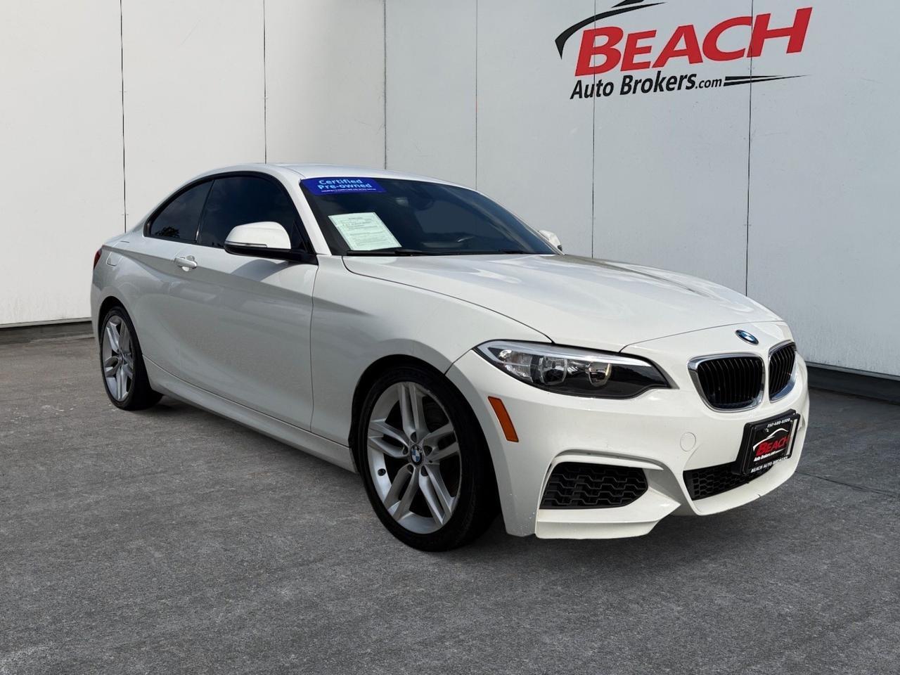 2014 BMW 2 Series 228i, HEATED SEATS, BACKUP CAMERA, TINTED GLASS, POWER MIRRORS, BLUETOOTH, KEYLESS START, CRUISE CONTROL, COME AND TEST DRIVE TODAY!