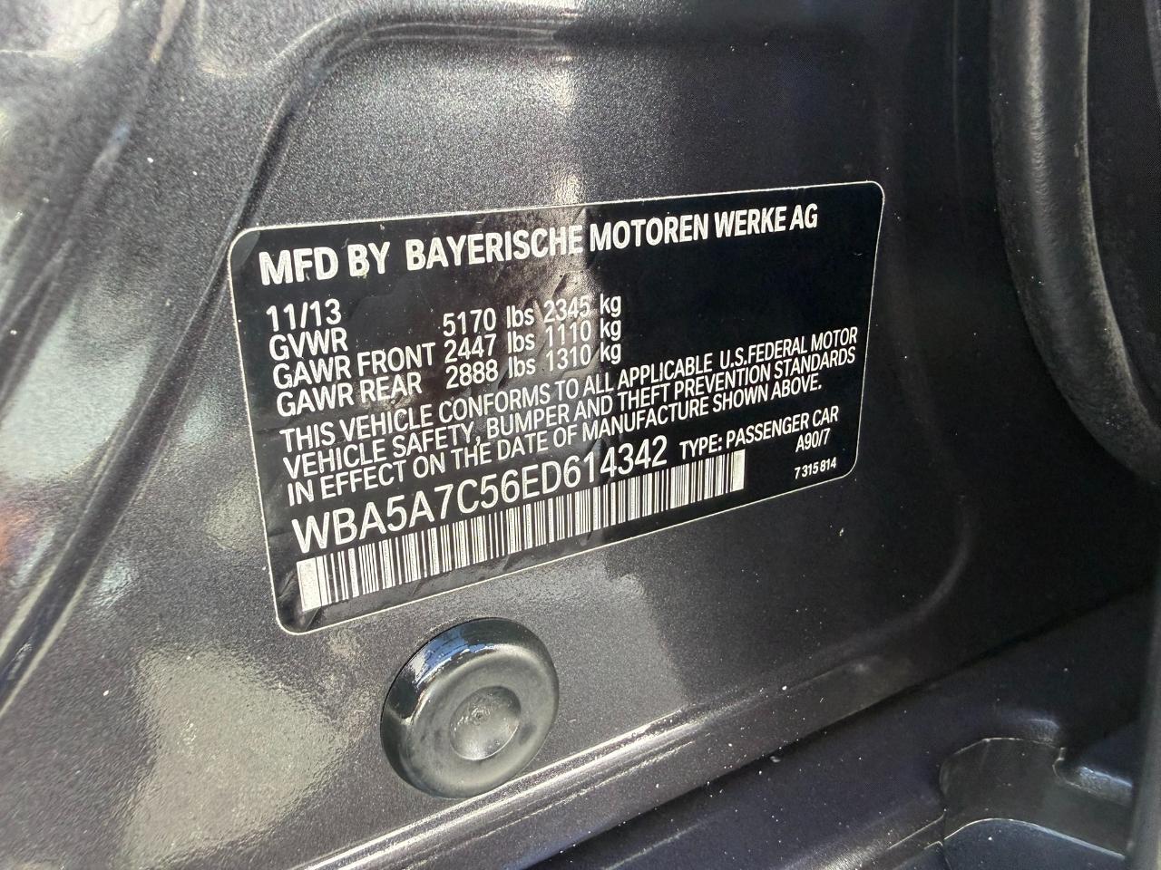 2014 BMW 5 Series 4dr Sdn 528i xDrive AWD Jacksonville FL