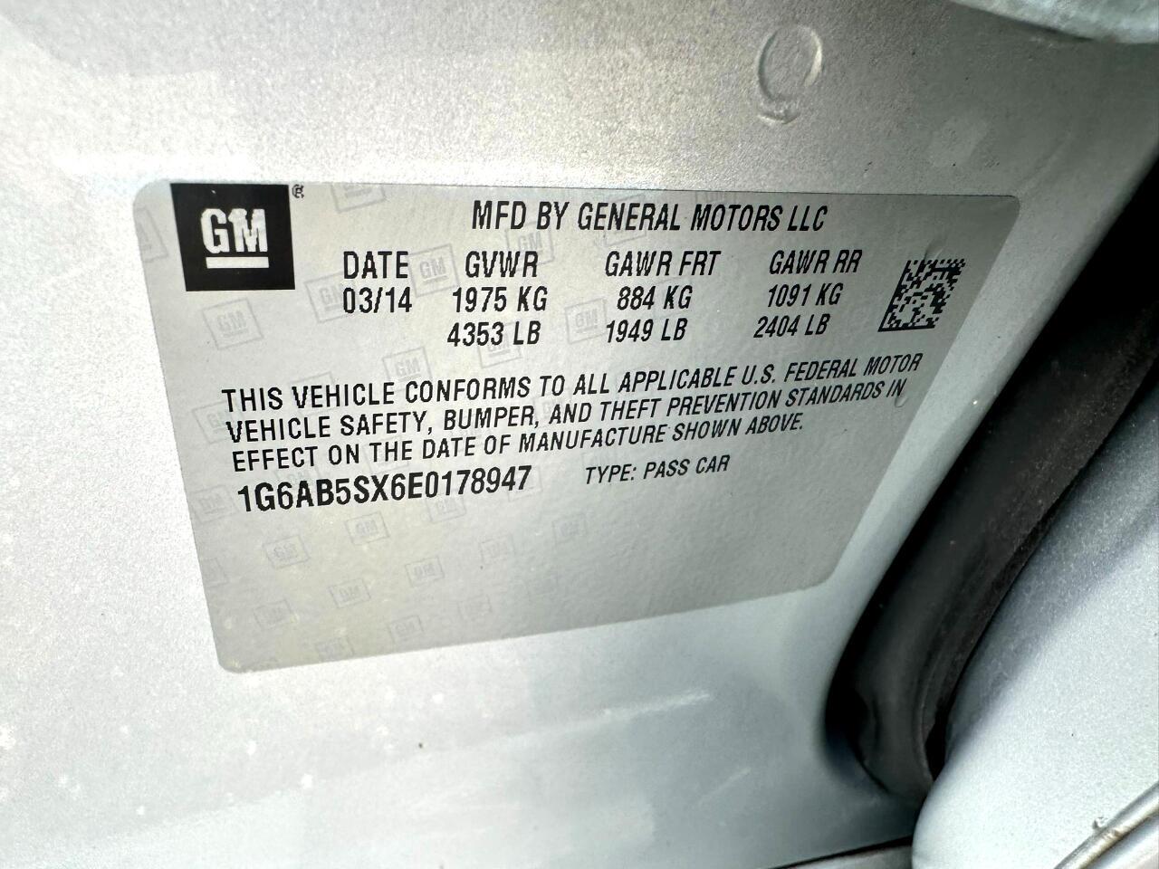 2014 Cadillac ATS 4dr Sdn 2.0L Luxury RWD Jacksonville FL