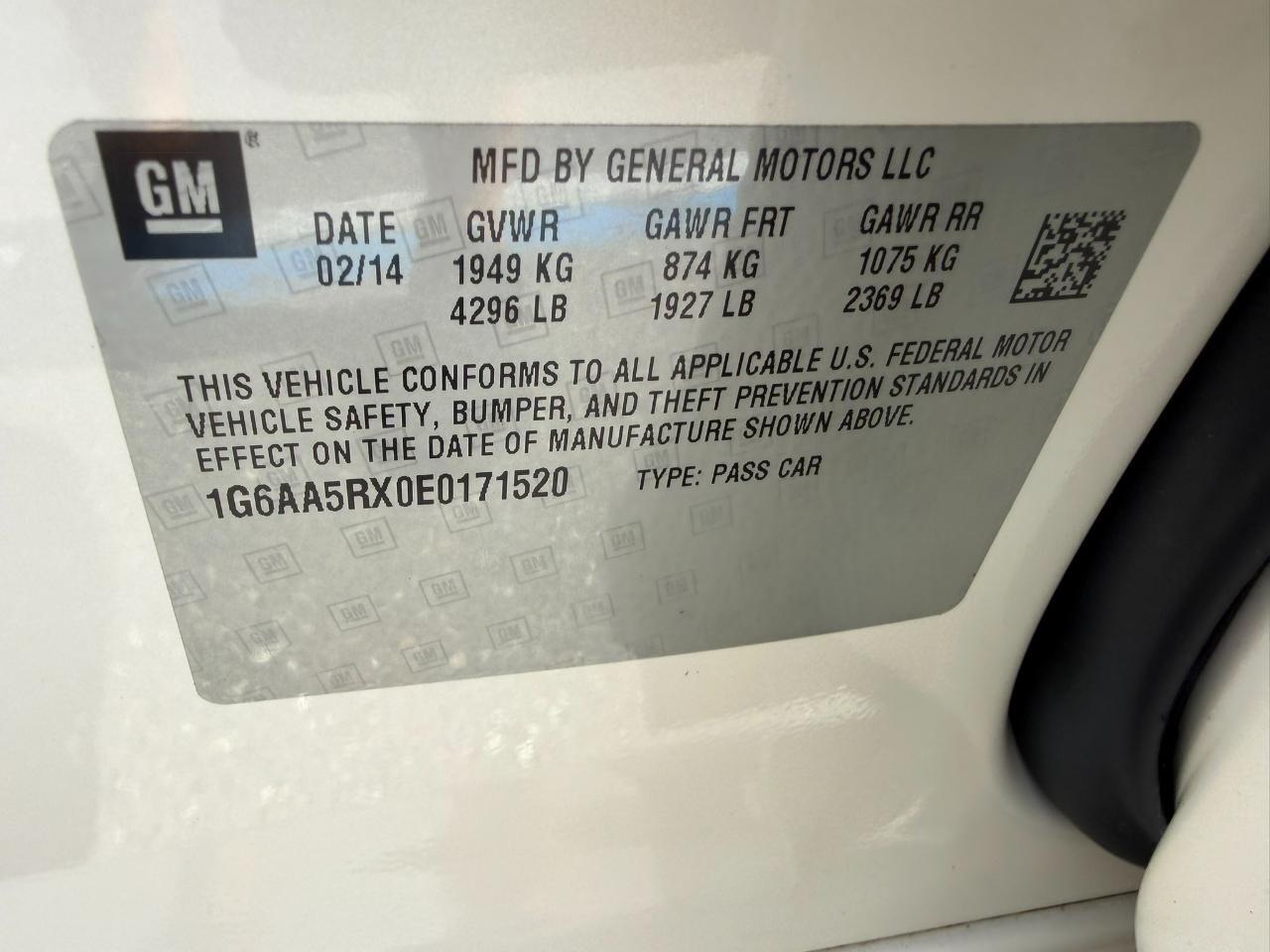 2014 Cadillac ATS 4dr Sdn 2.0L Standard RWD Jacksonville FL