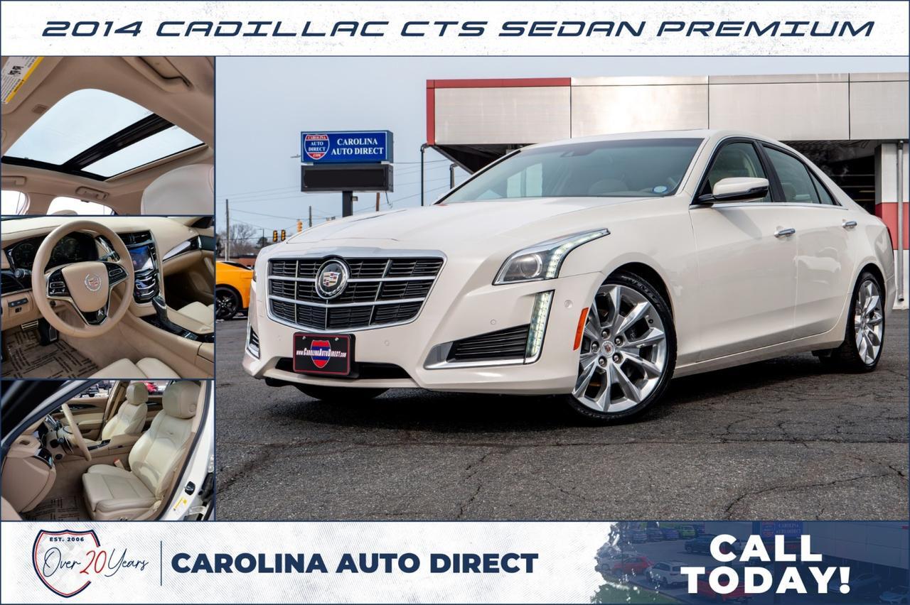 2014 Cadillac CTS Sedan Premium / Power Sunroof / Heated & Cooled Seats!